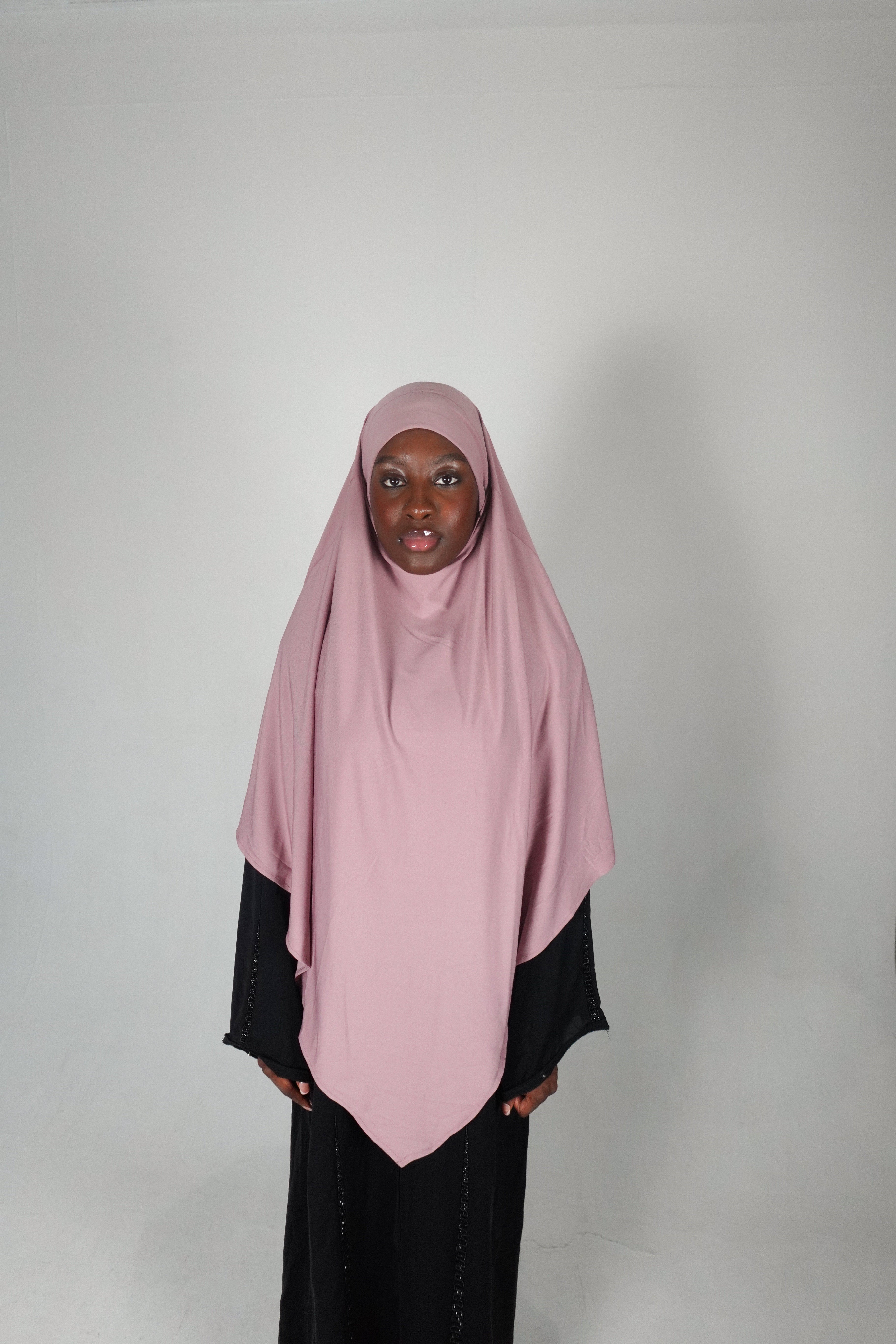 Pink Jersey Khimar
