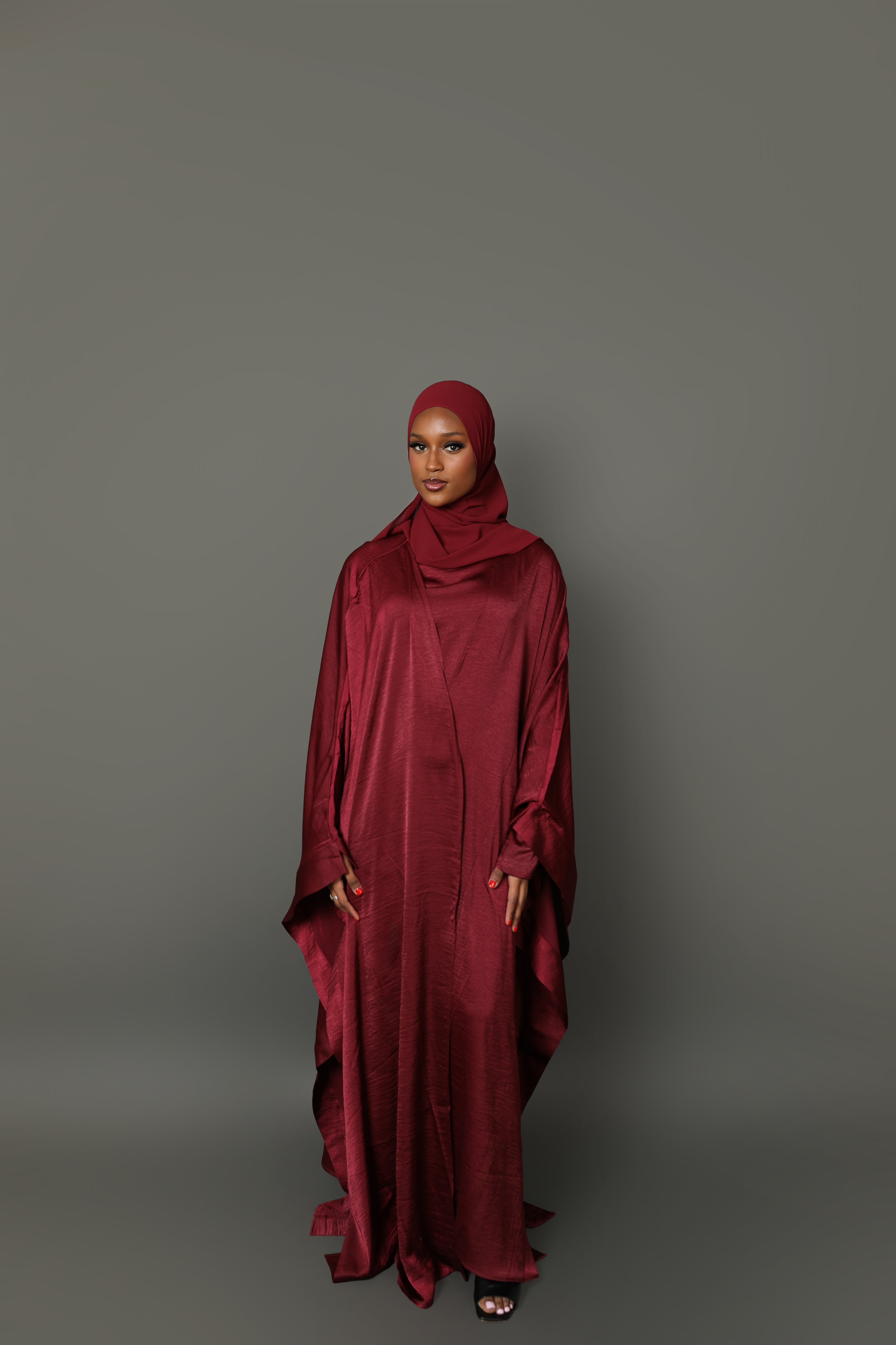 Cherry Red Abaya