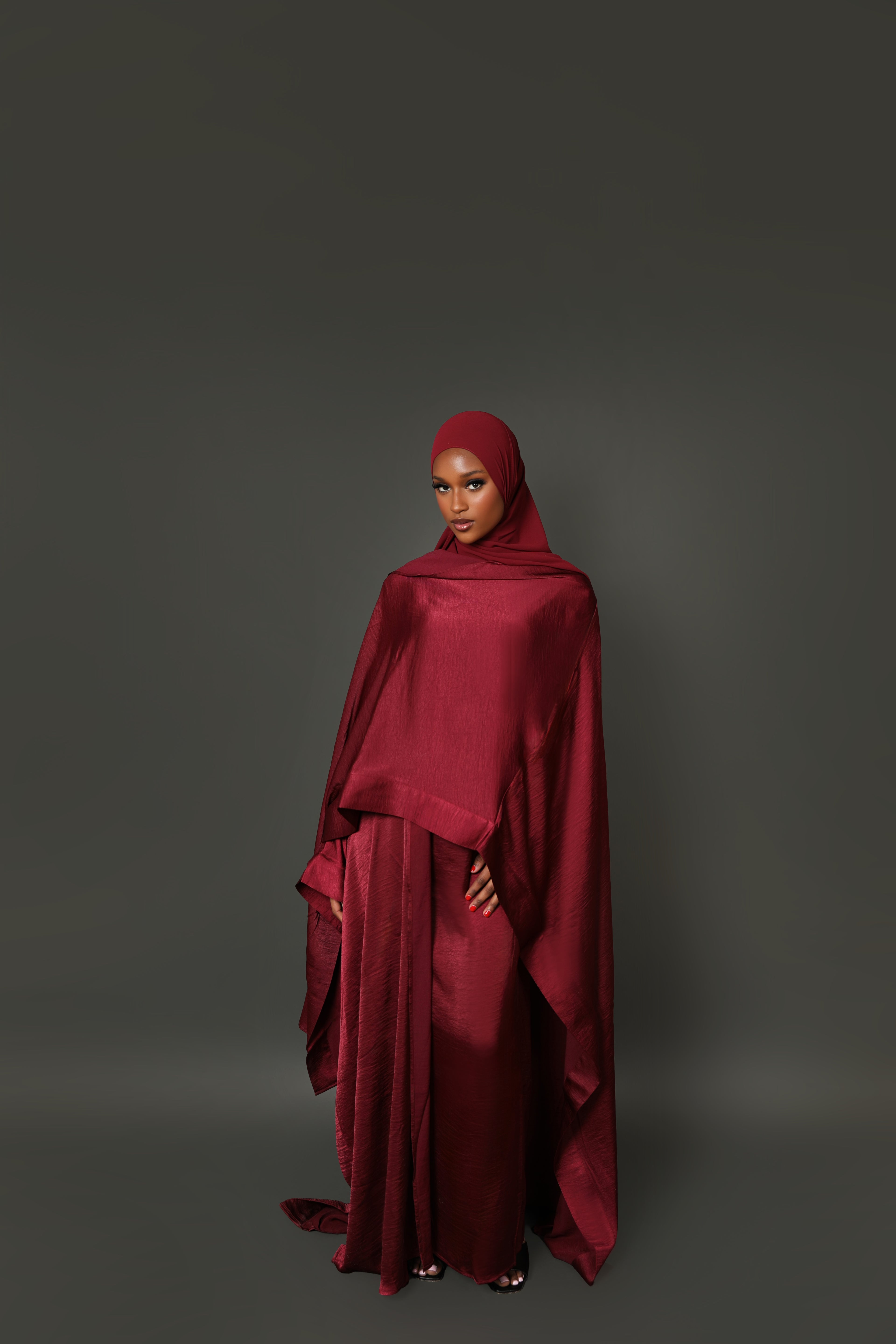 Cherry Red Abaya